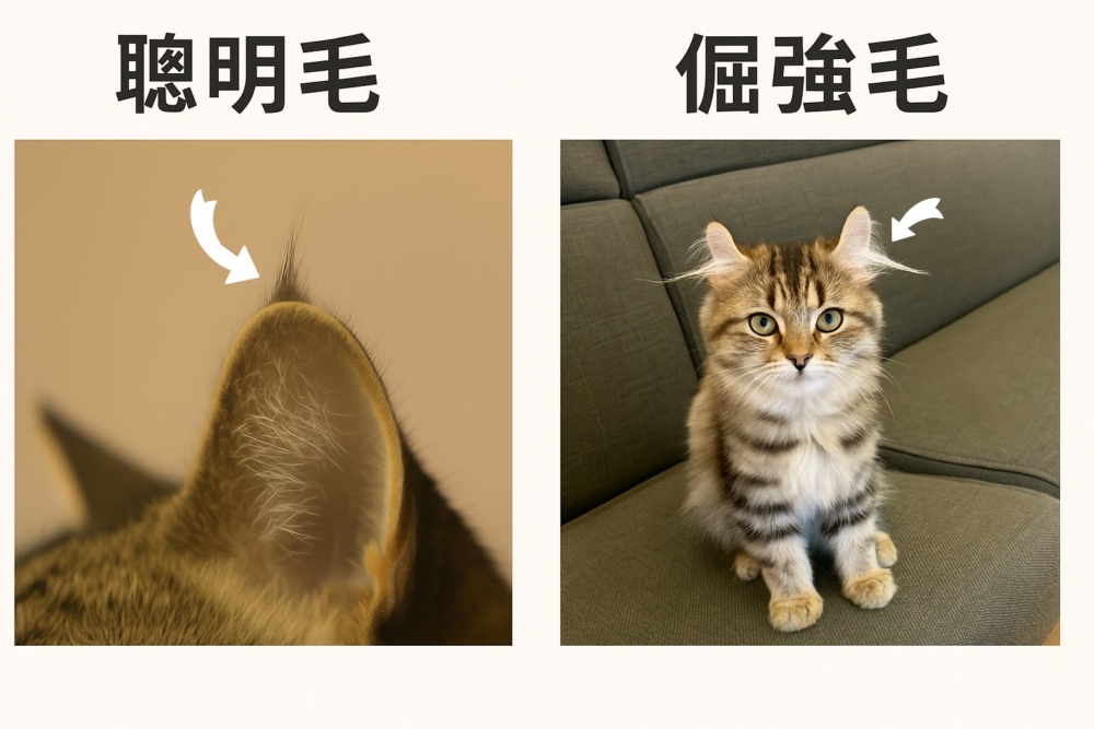 怎麼分辨「聰明毛」和「倔強毛」