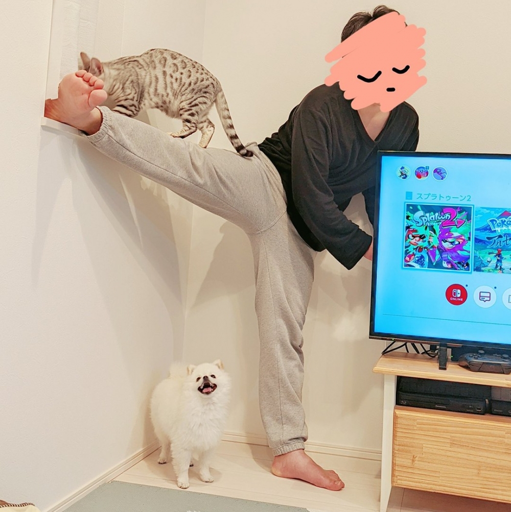 挑戰高難度姿勢！