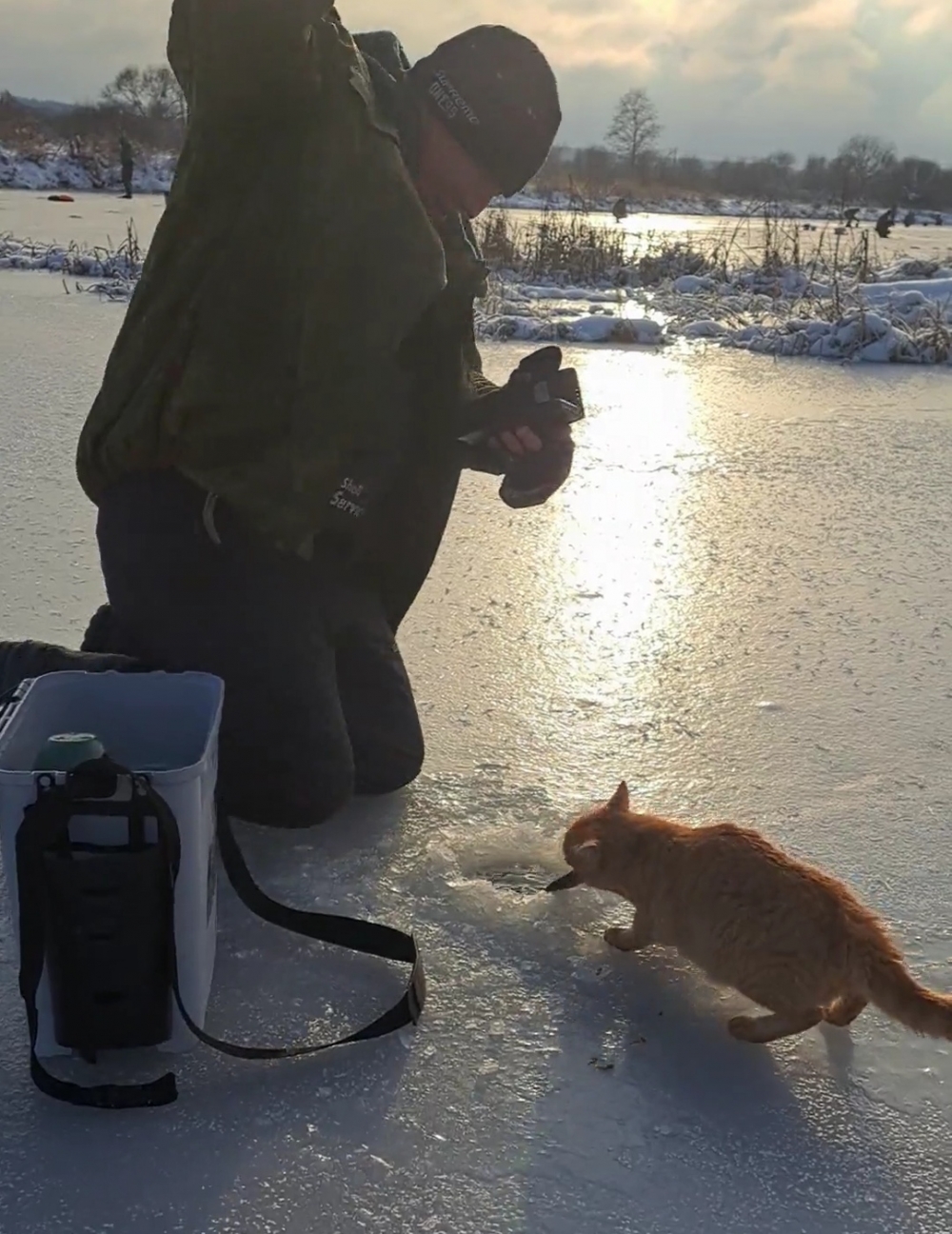 漁夫：還挺幸運的，沒有等太久
