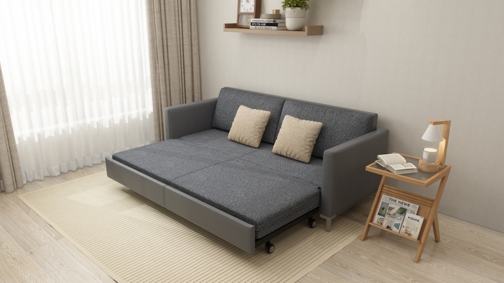 DEXTER II 3001A輕輕一拉,即由梳化變身梳化床~與毛孩和平共享空間無難度!