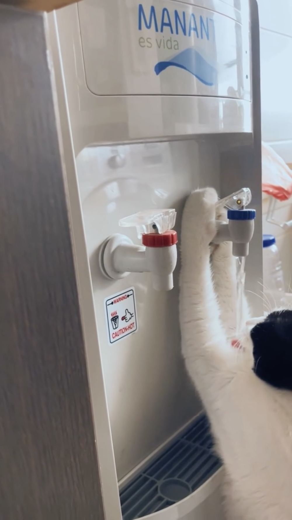 奴才：熱水不行打開喔