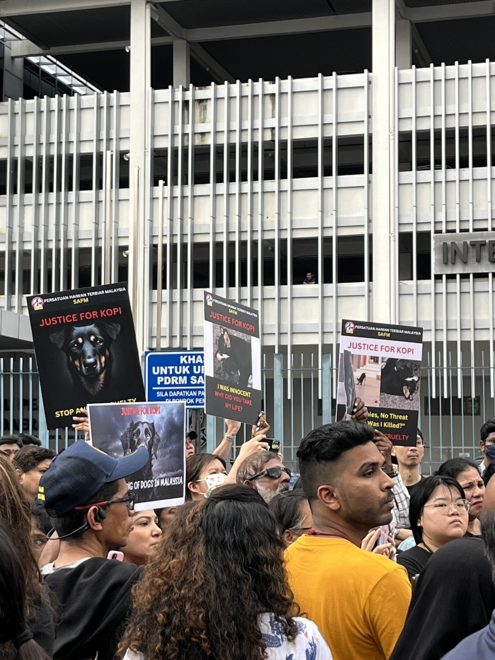 不少非政府組織人員和愛護動物人士聲援Kopi。