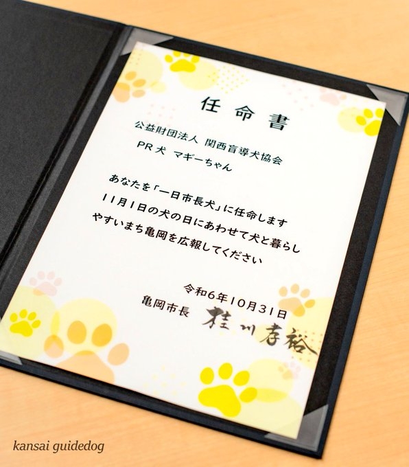 為推廣寵物友善的城鎮形象，於市內舉辦了隆重的任命儀式！