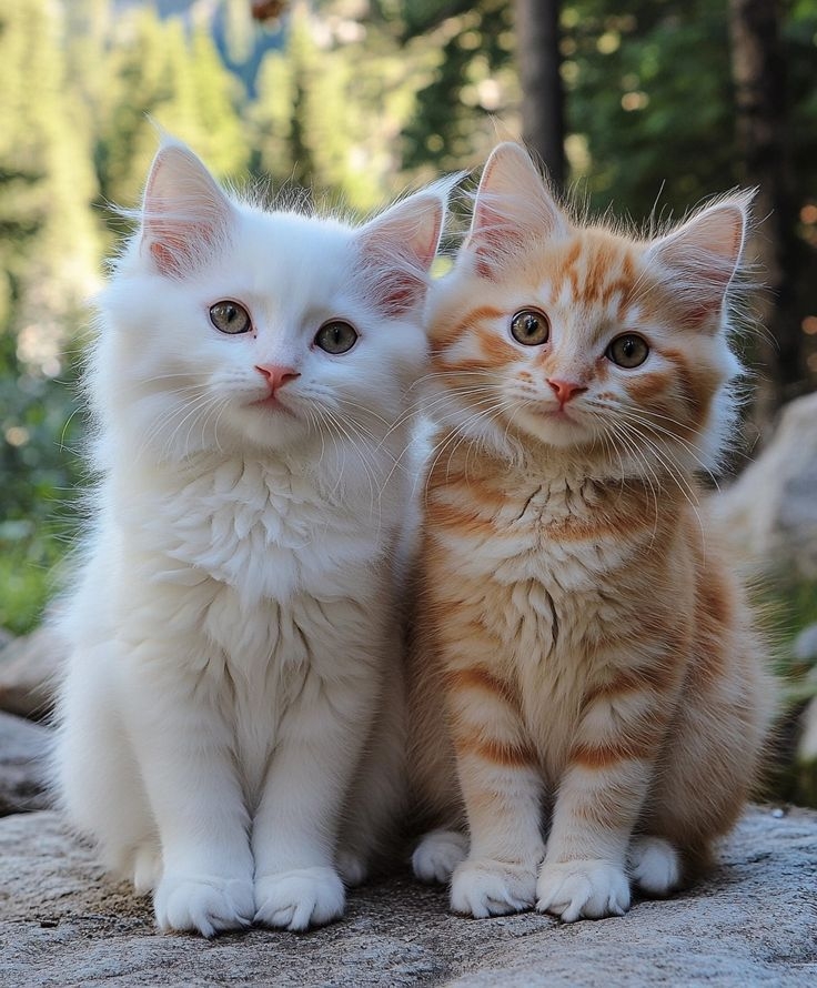 許多貓咪在首次見面時會有一些緊張的反應,其中最常見的就是「嘶嘶叫」~