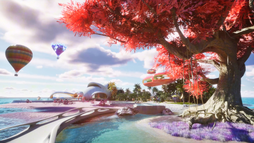 可以在島上種植花卉、農作物和果樹。