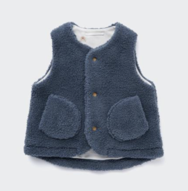 厚搖粒絨雙面背心