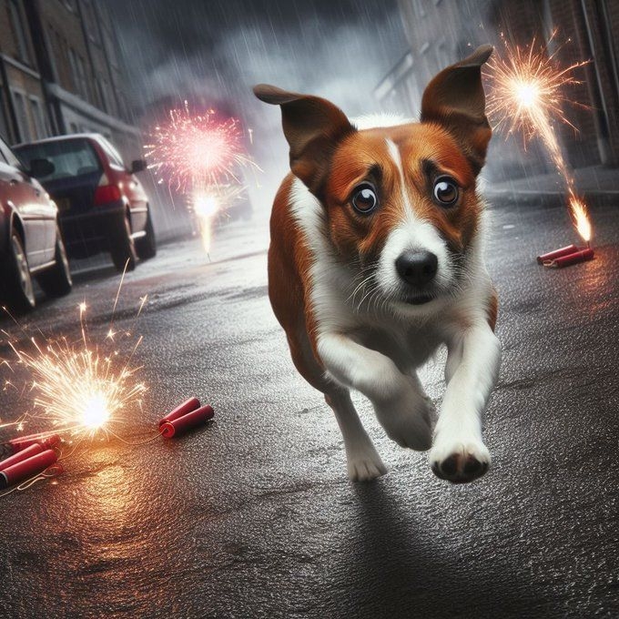 做好準備讓毛孩不受驚嚇。