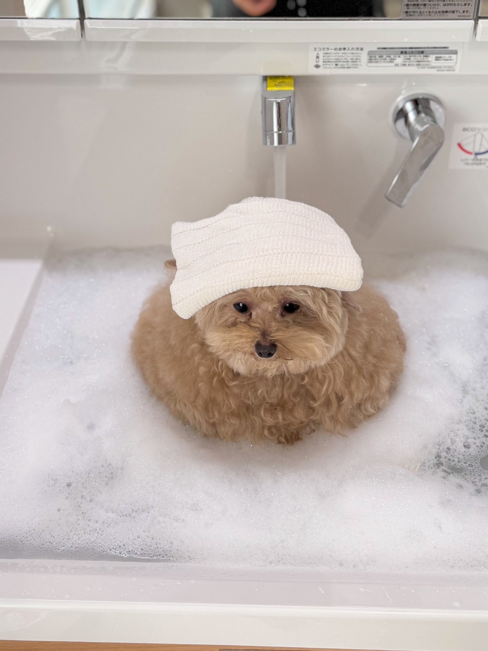 冬天可以洗個熱水澡太舒服啦～