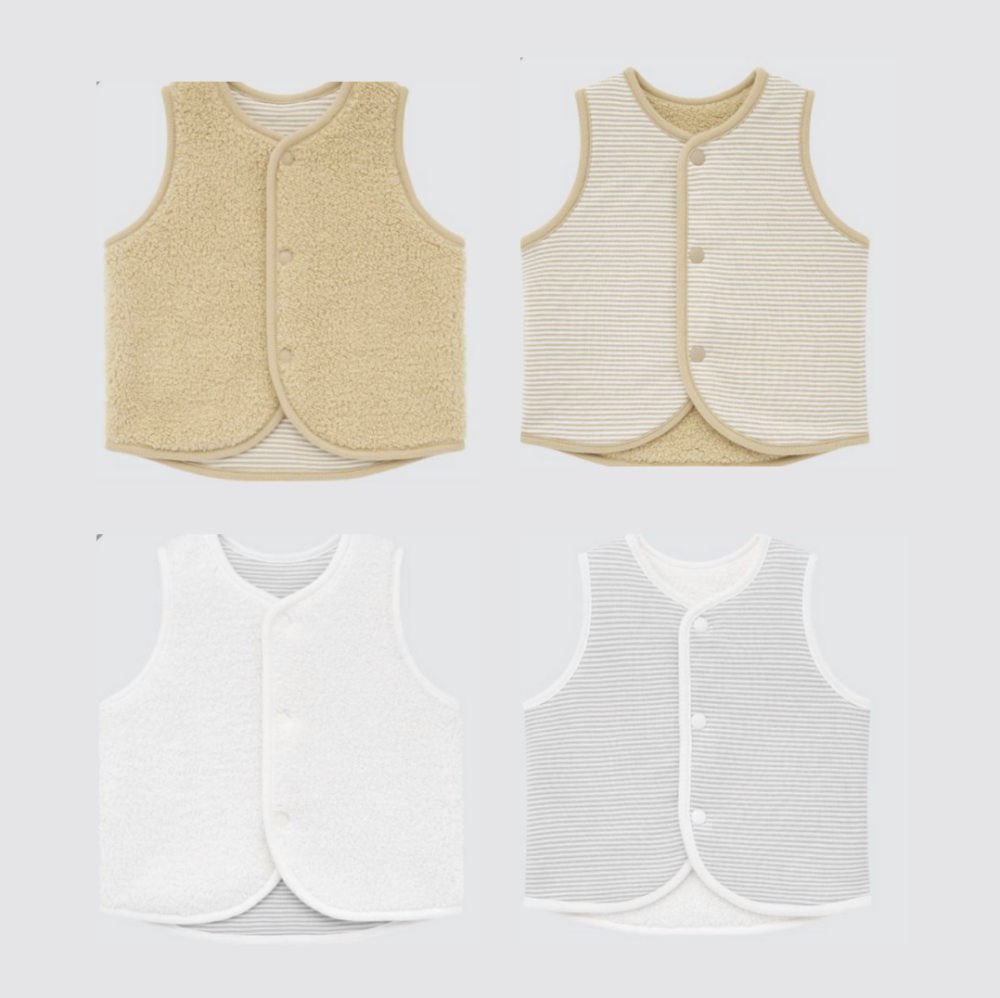 厚Fleece搖粒絨雙面背心。