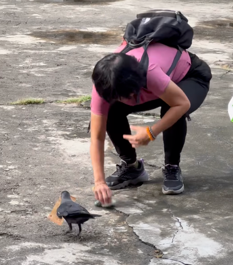 女子眼明手快！先拿回一張鈔票好了～