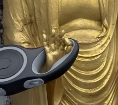 佛祖：狗狗交給我～放心好了～