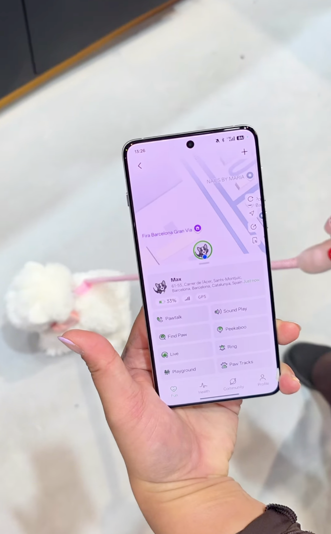 全天候定位追蹤寵物位置。