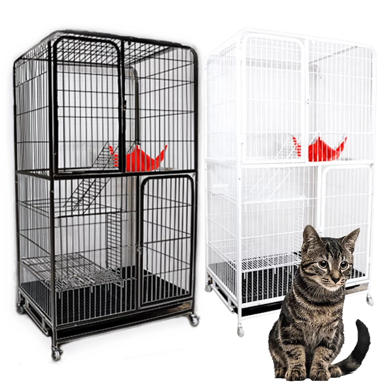 台灣本土品牌寵星球推出的方管豪華貓籠，以加厚鋼管與方型結構打造穩定性極高的中大型貓籠。