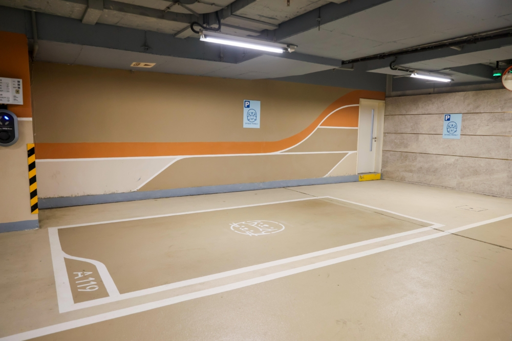 寵物友善停車位。