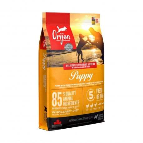 Orijen配方中高達85%以上是肉類原料，其中2/3為新鮮或生肉。