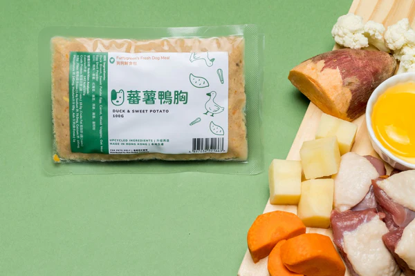 狗狗鮮食推薦：Furry Green 蕃薯鴨胸狗狗鮮食。