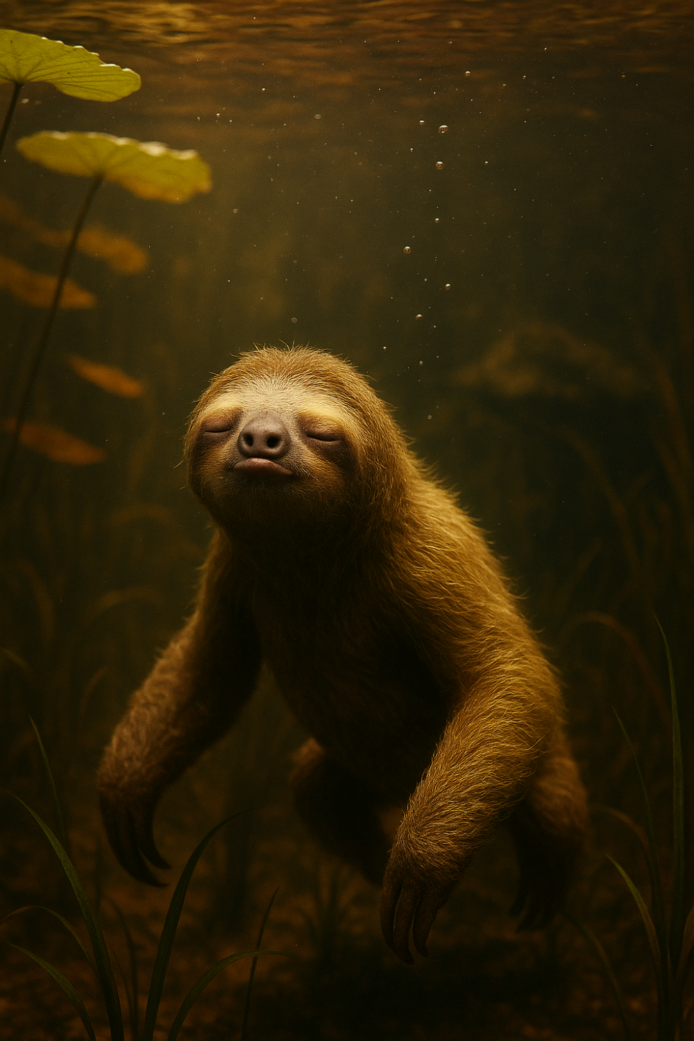 樹懶竟是潛水高手！