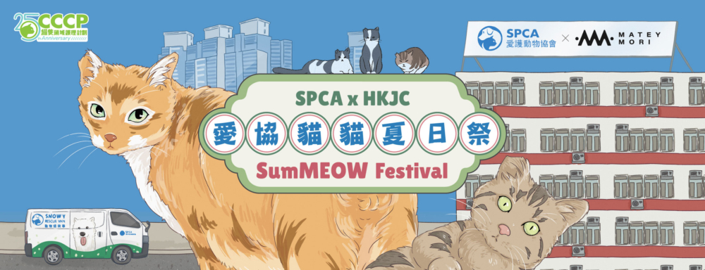SPCA x HKJC 愛協貓貓夏日祭8月登場