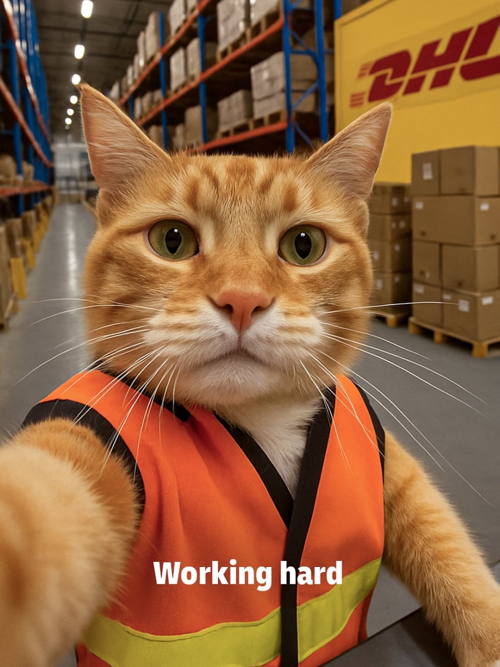 喵：你好，正在排貨，別催。