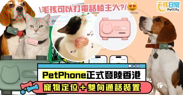 PetPhone 正式登陸香港|寵物定位+雙向通話裝置 狗狗貓咪可打電話給主人!
