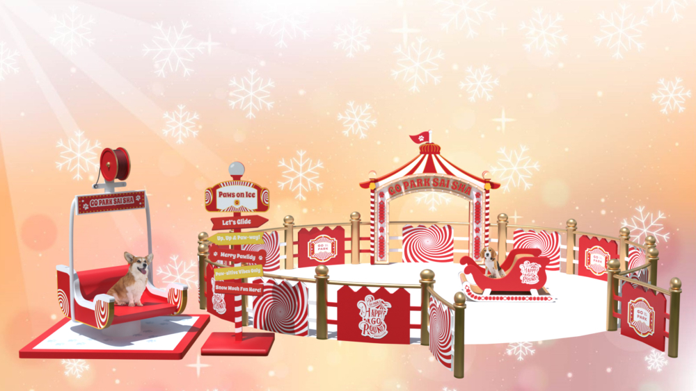 區內首個！「冬日萌寵滑冰派對」
