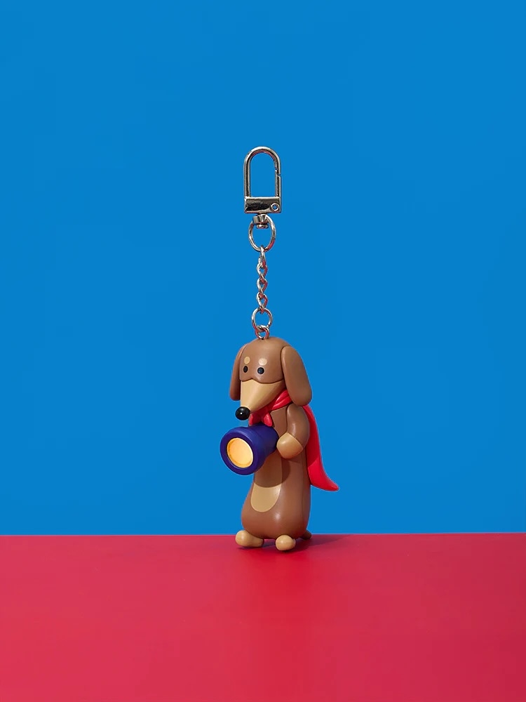 按一下肚子就會亮～