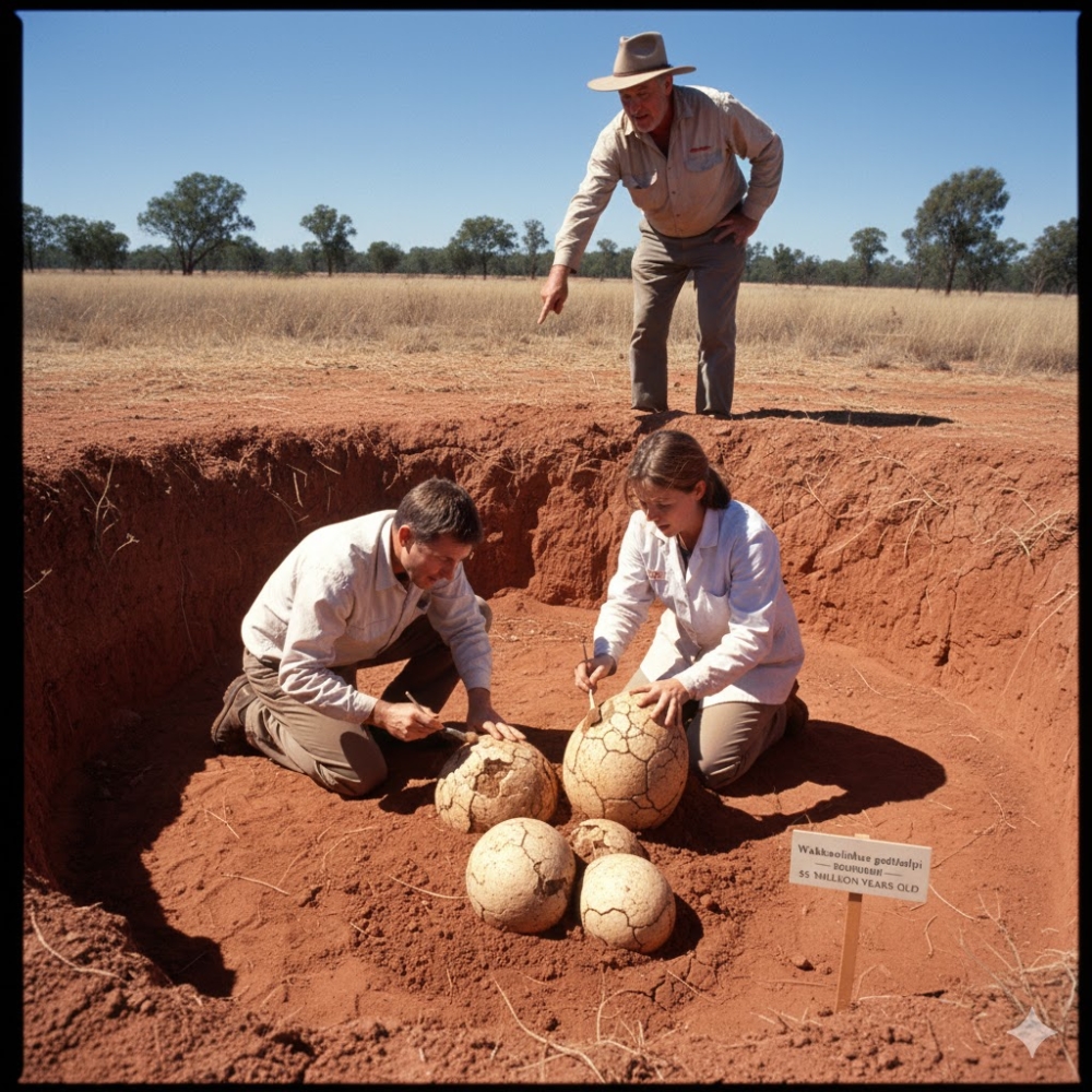 蛋殼來自已經滅絕的馬氏鱷亞科，新物種被命名為 Wakkaoolithus godthelpi