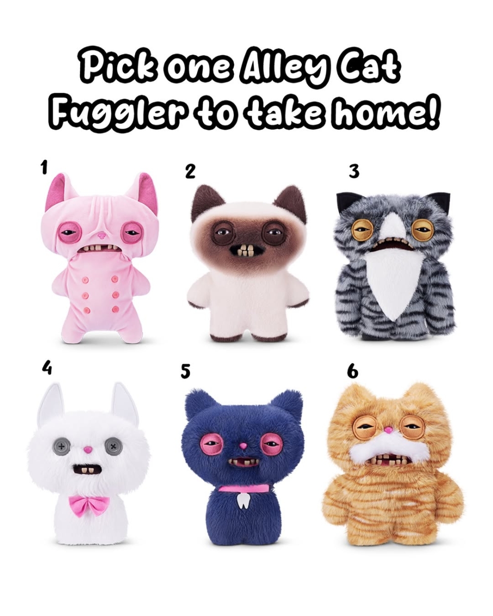 這次的貓貓系列共有六款角色。