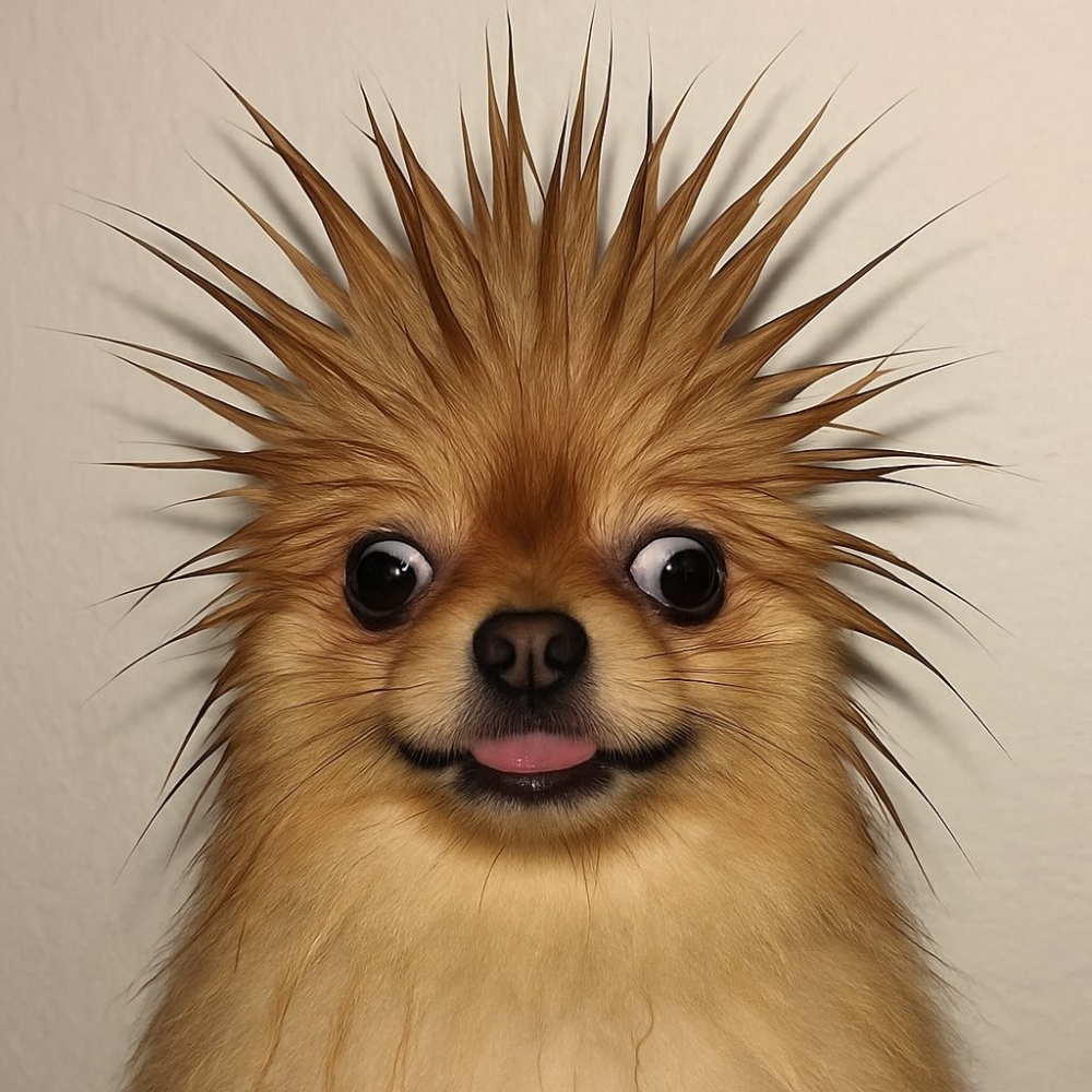 欸，不對？怎麼混進來一個鬥雞眼的！😂