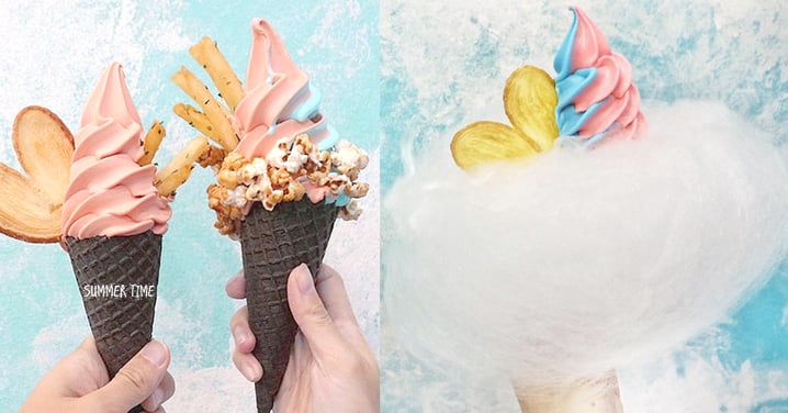 這個夏日放縱一下吧～3款夢幻可愛系冰淇淋...第1款更充滿仙氣啊！