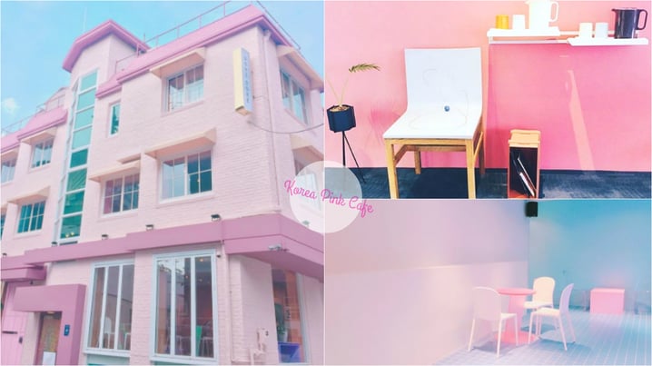 相機記憶體要爆滿啦！韓國超夢幻粉紅色咖啡店，開門那瞬間是仙境嗎～