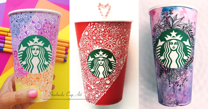 咖啡杯子先別掉！Starbucks杯藝術，喝完咖啡就能激發創意嗎？