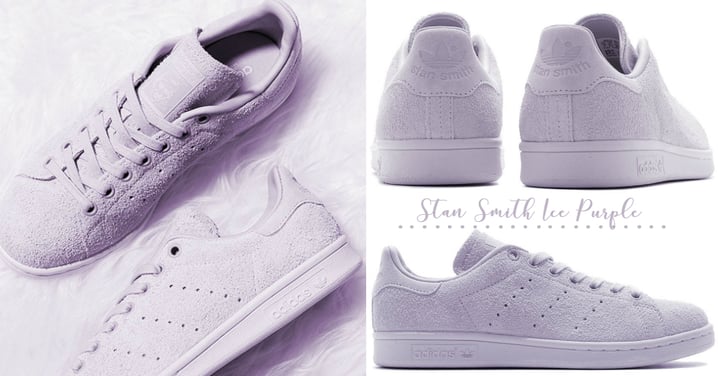 粉色控的夢幻球鞋！Stan Smith推出粉嫩新配色，就以浪漫的「靛冰紫色」迎接春天吧！