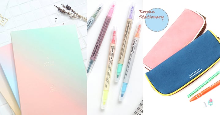 超精緻的療癒系文具～雙頭螢光筆、Pantone筆記本都很唯美，這家韓國網店就是要來搶錢包的！