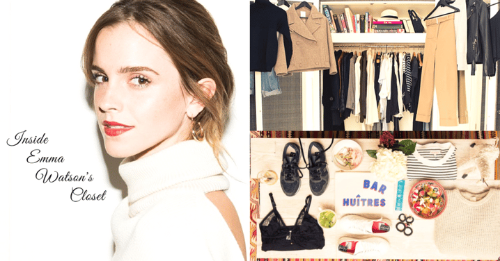 明星的衣櫥充滿名牌？窺探一下Emma Watson 的衣帽間～看完就知甚麼是貴精不貴多！