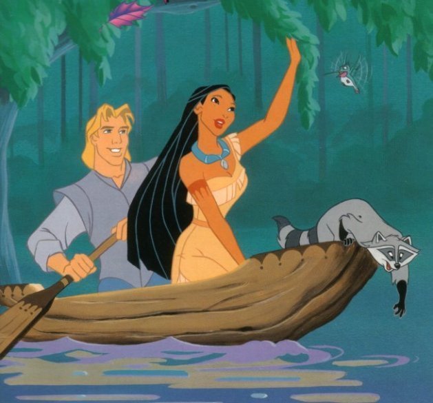 Pocahontas et John Smith