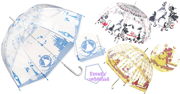 很想立馬下雨！迪士尼超夢幻透明拱形雨傘，這不就是公主的專用傘子嗎？！