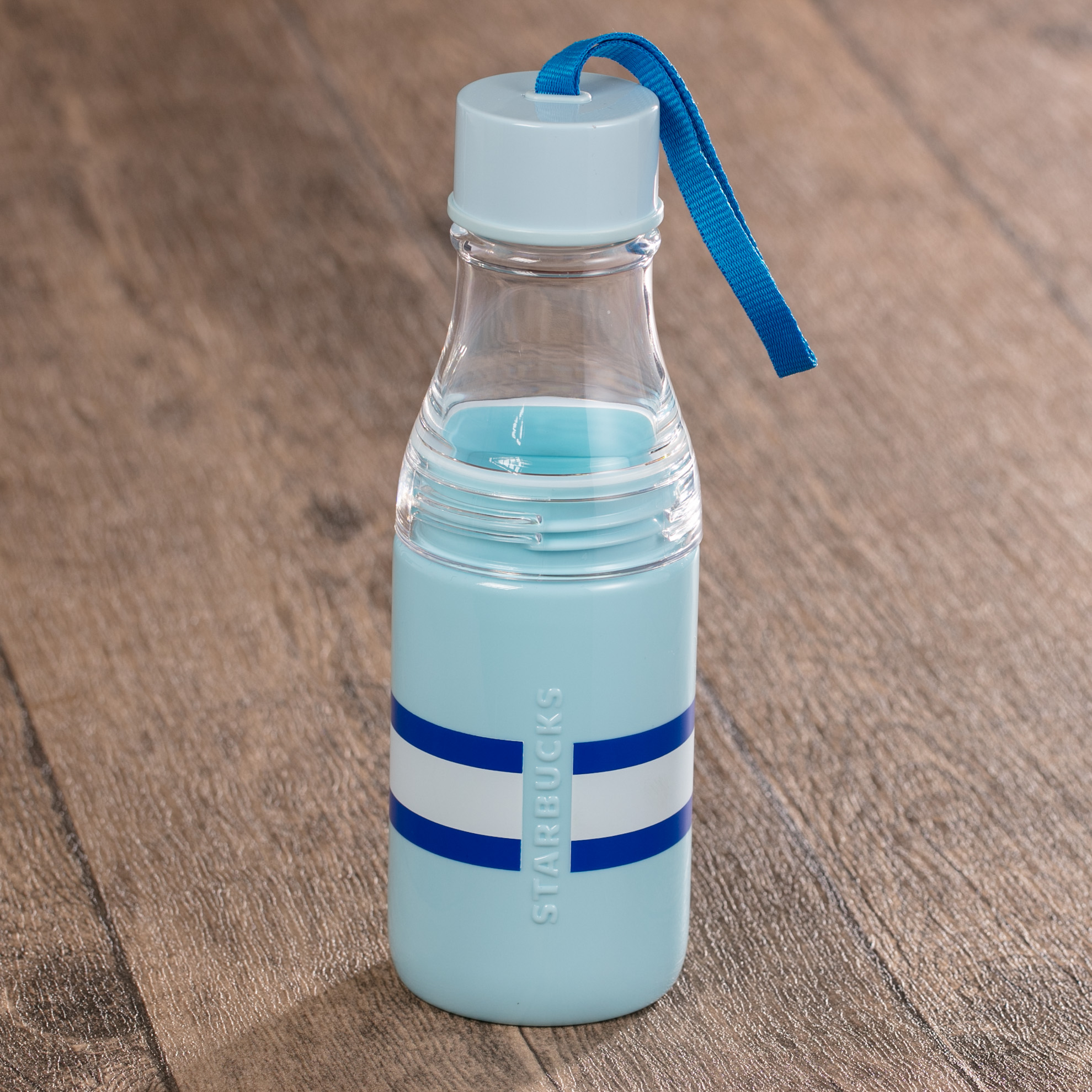 Starbucks_Light Blue Strap Water Bottle