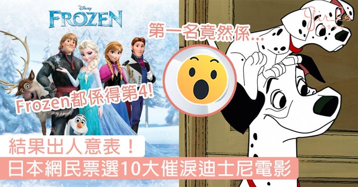 結果大反差！日本網民票選十大催淚迪士尼電影，第一名竟然係呢部！