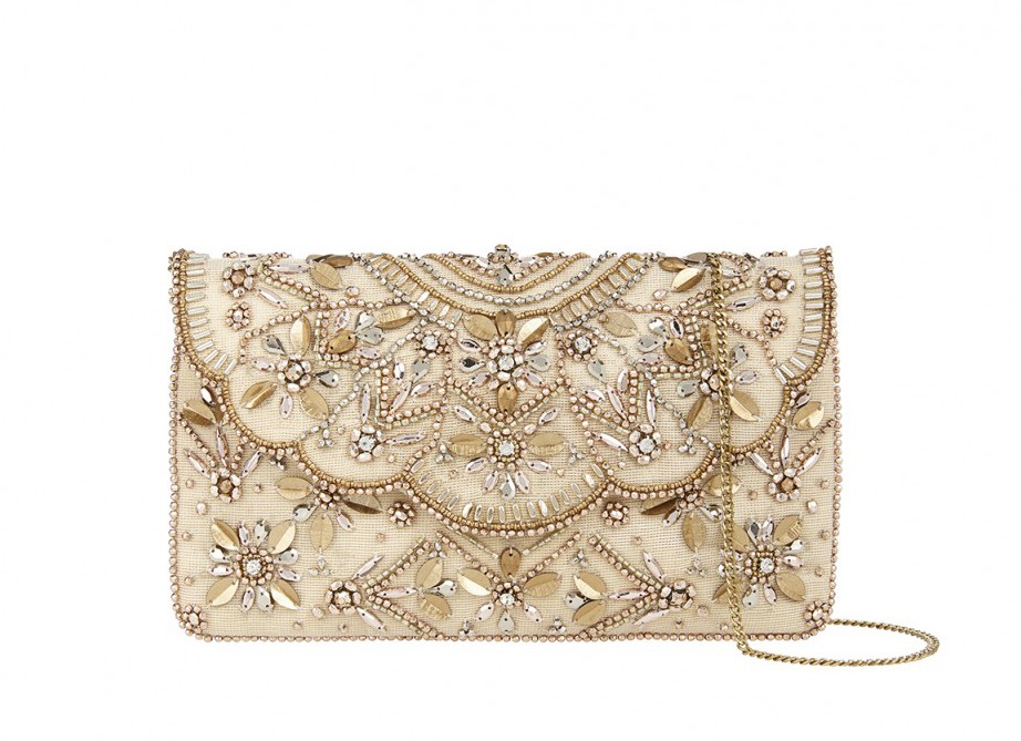 Bella Embellished Envelope Clutch Bag $310