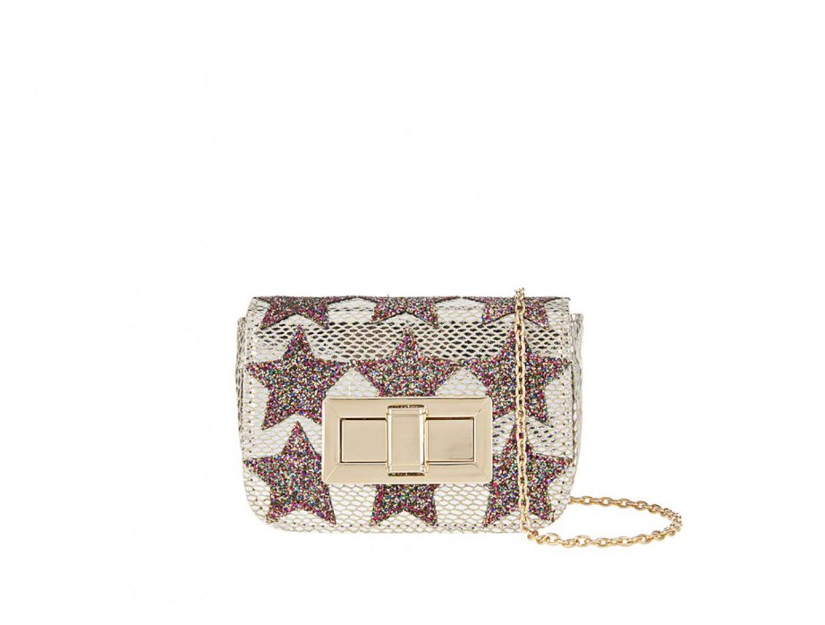 Lola Applique Star Mini Turnlock Cross Body Bag $280-2000
