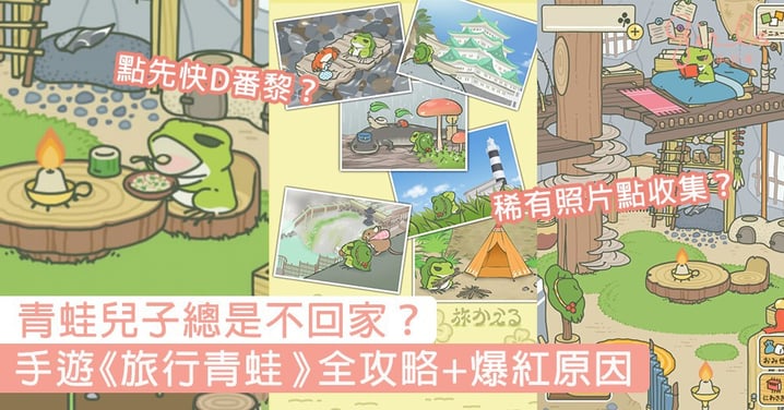 你的青蛙兒子總是不回家？爆紅手遊《旅行青蛙》全攻略，讓人沉迷養蛙的原因是？
