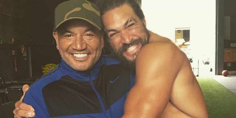 Jason-Momoa-and-Temuera-Morrison-on-the-set-of-Aquaman