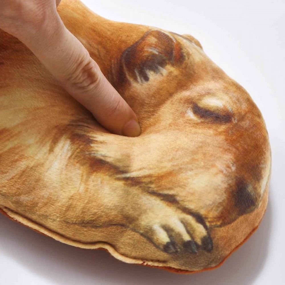 抱枕的質地是絨面的布料