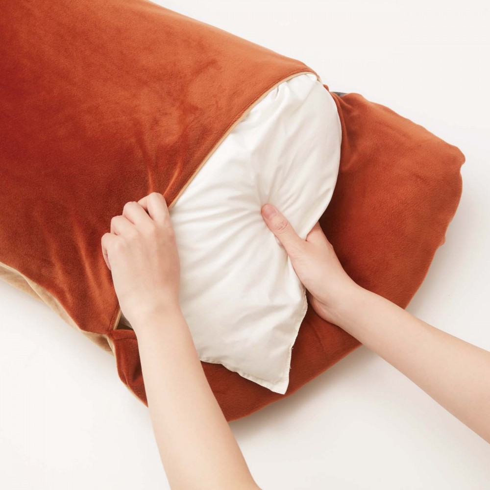 枕頭取出來清洗也很方便