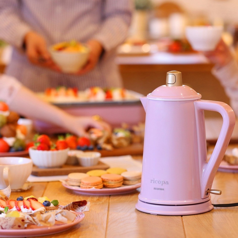 粉色的熱水壺真的很少見,浪漫又可愛!