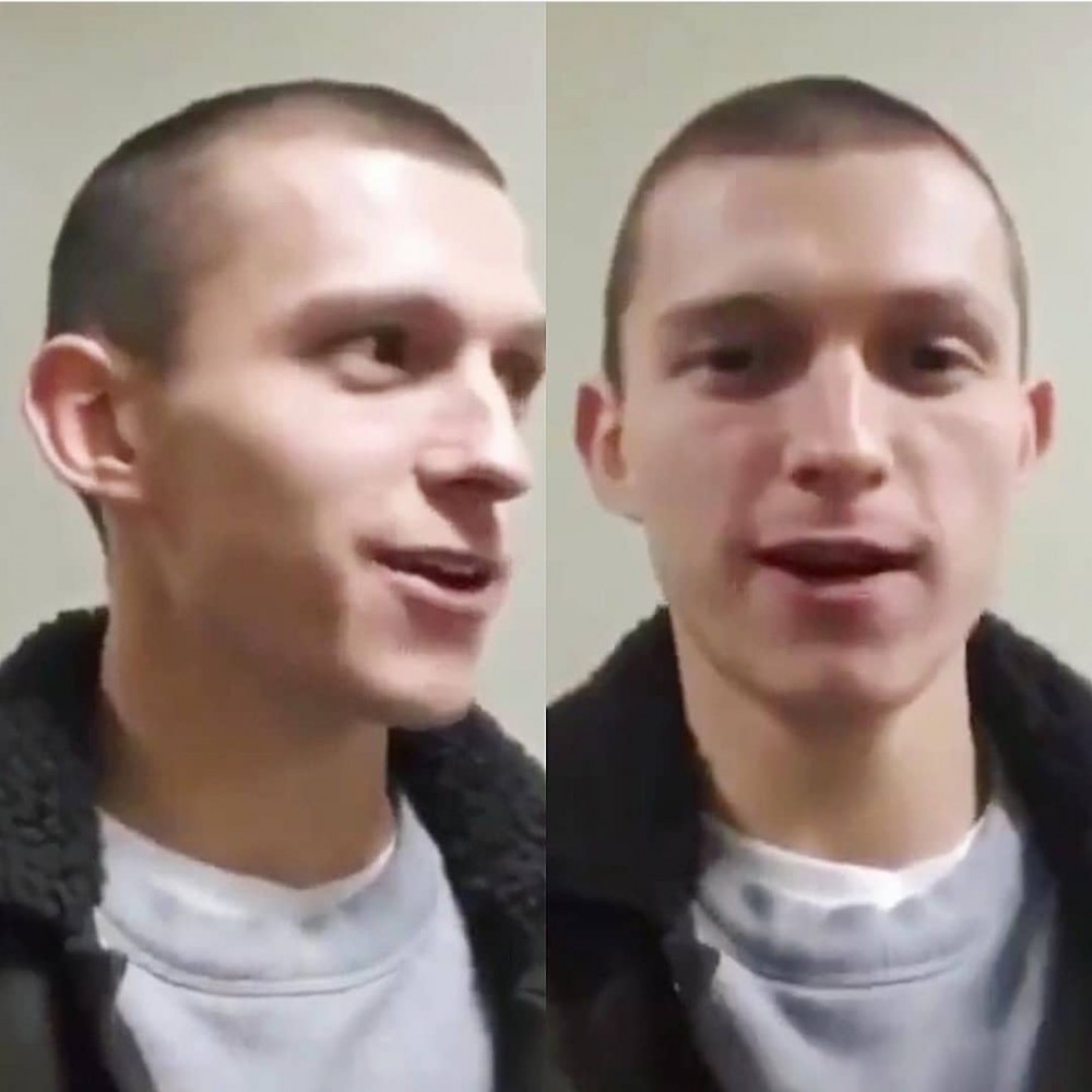 Tom Holland平頭裝