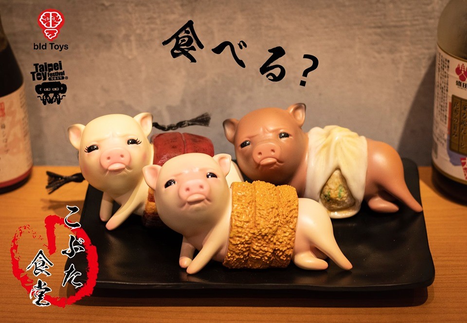 早前小編就為大家報導過由玩具公司 Bid Toys 所推出的「粗豬食堂」(こぶた食堂)小公仔