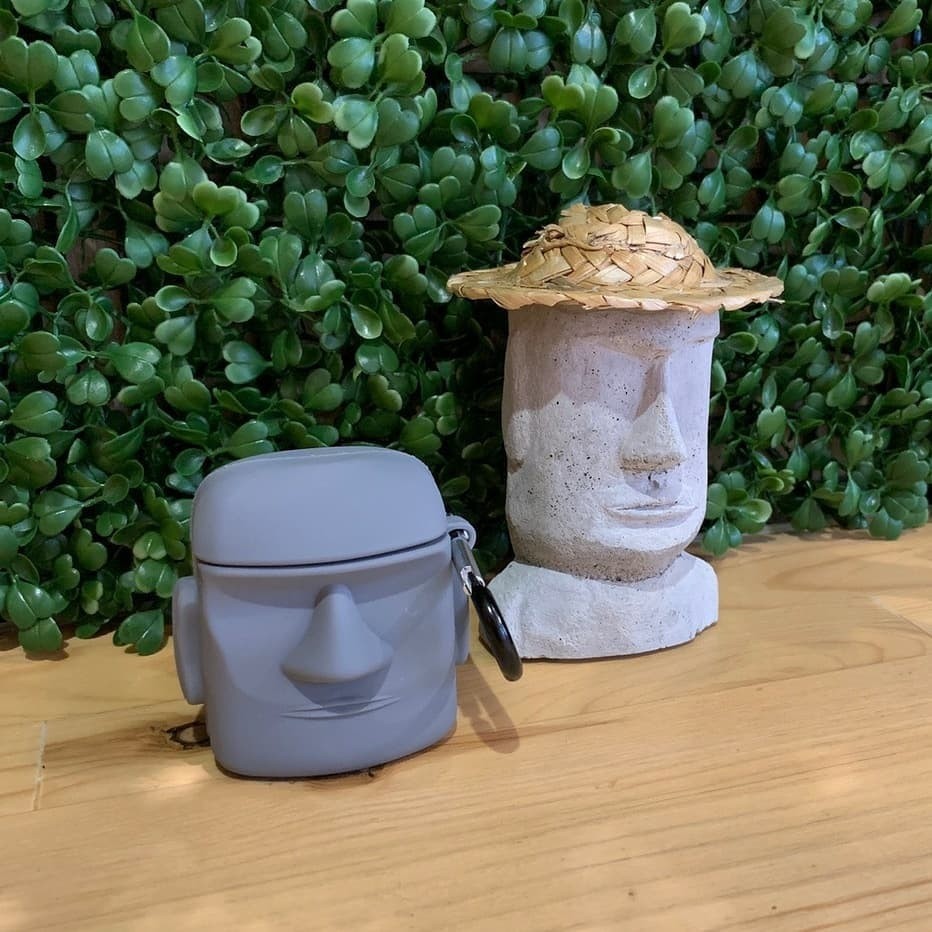 韓妞新歡可愛摩艾AirPods Case