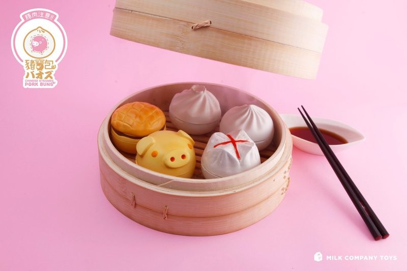 扭蛋一共有肉包子、叉燒包、小籠包、流沙包、菠蘿包共 5 種